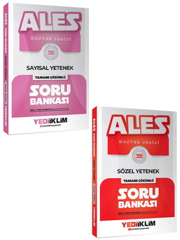 Yediiklim Yayınları ALES Master Serisi Sayısal-Sözel Yetenek Tamamı Çözümlü Soru Bankası Seti 2 Kitap