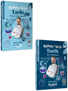 Yediiklim 2026 KPSS AGS Atölye Serisi Genel Kültür Tarih Video Ders Notu ve Soru Bankası Seti 2 Kitap